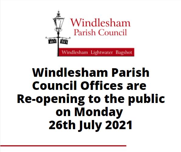 The Parish Office is Re-opening on Monday 26th July 2021