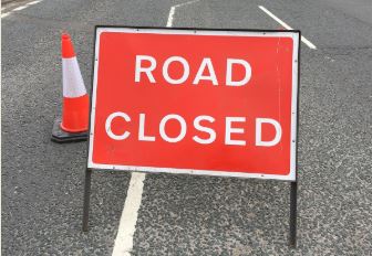 Maultway Roundabout, Camberley - Road Closed 
