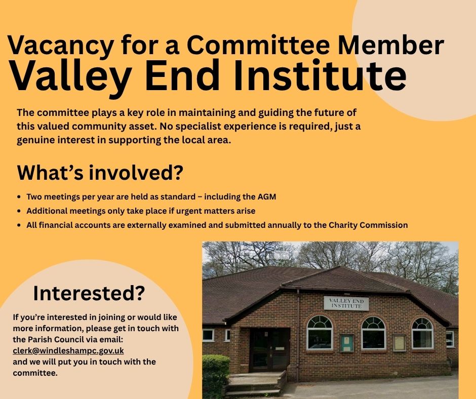 Join the Valley End Institute Committee