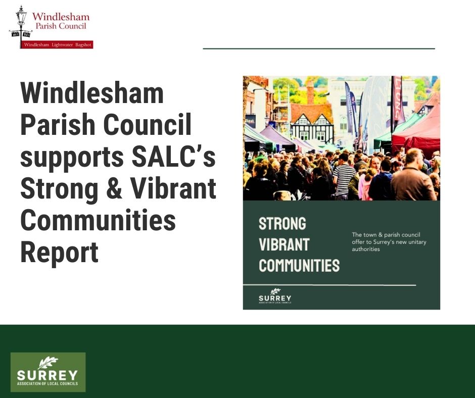 Windlesham Parish Council Contributes to SALC’s Strong & Vibrant Communities Report