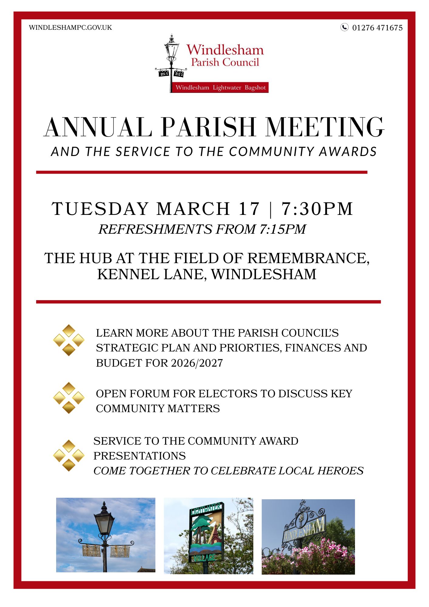 Annual Parish Meeting and Service to The Community Awards