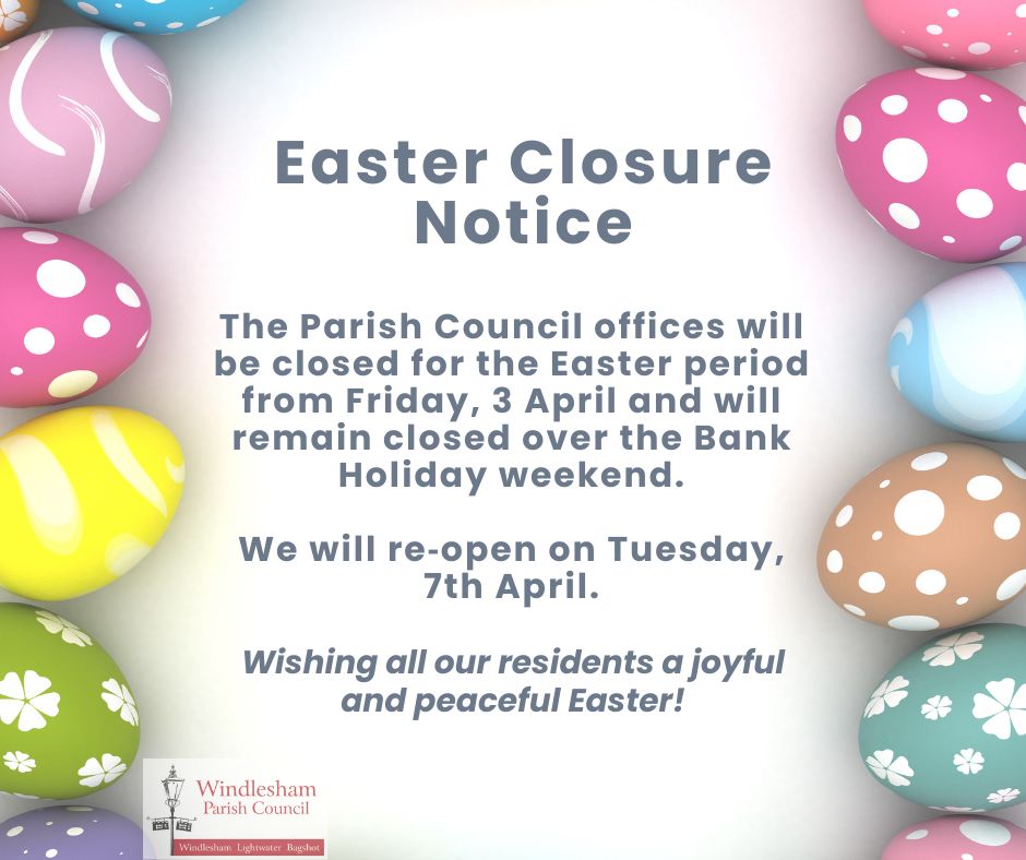 Parish Council Easter Opening Hours