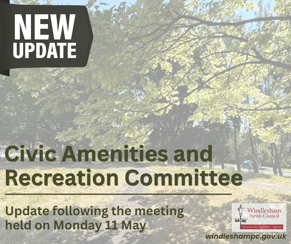 Update following the latest Civic Amenities and Recreation Committee Meeting 