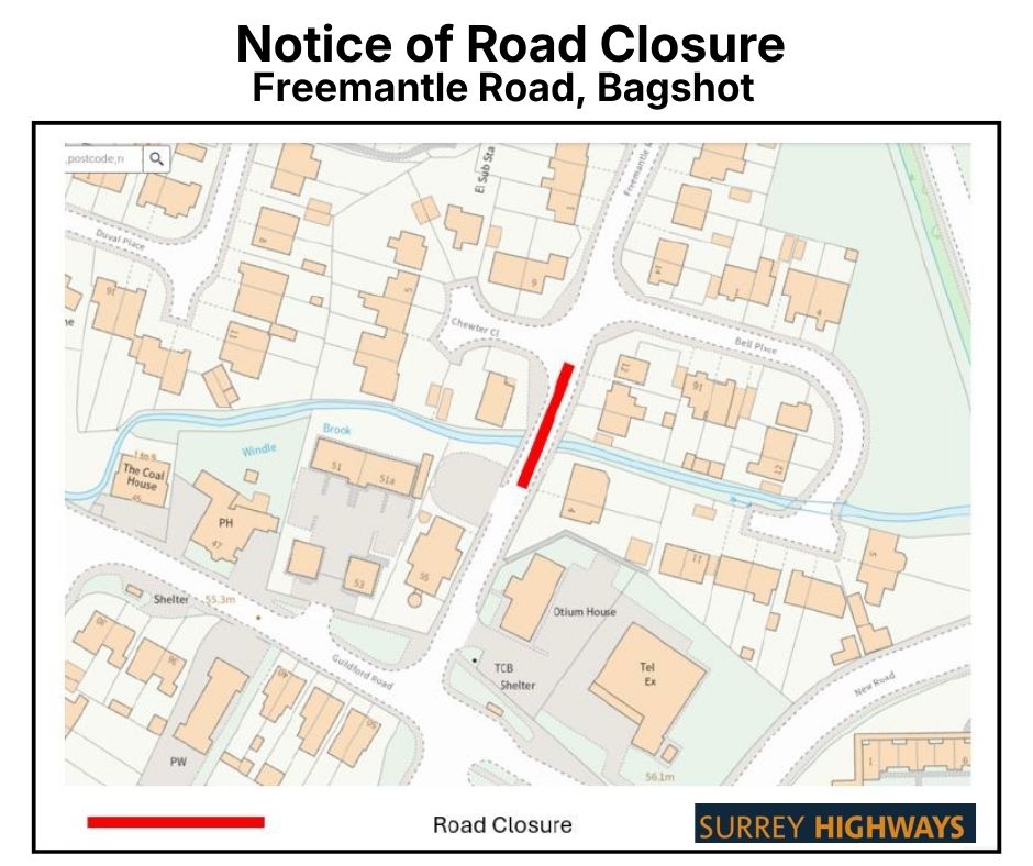  Roadworks Notice – Freemantle Road, Bagshot 
