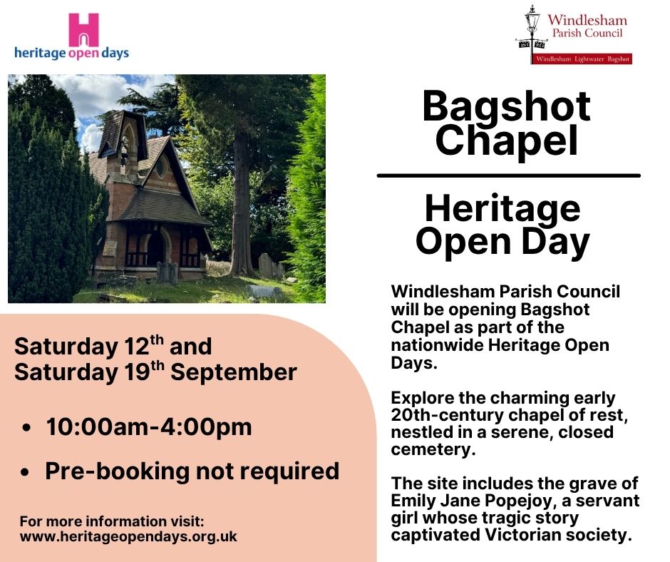 Heritage Open Days at Bagshot Chapel