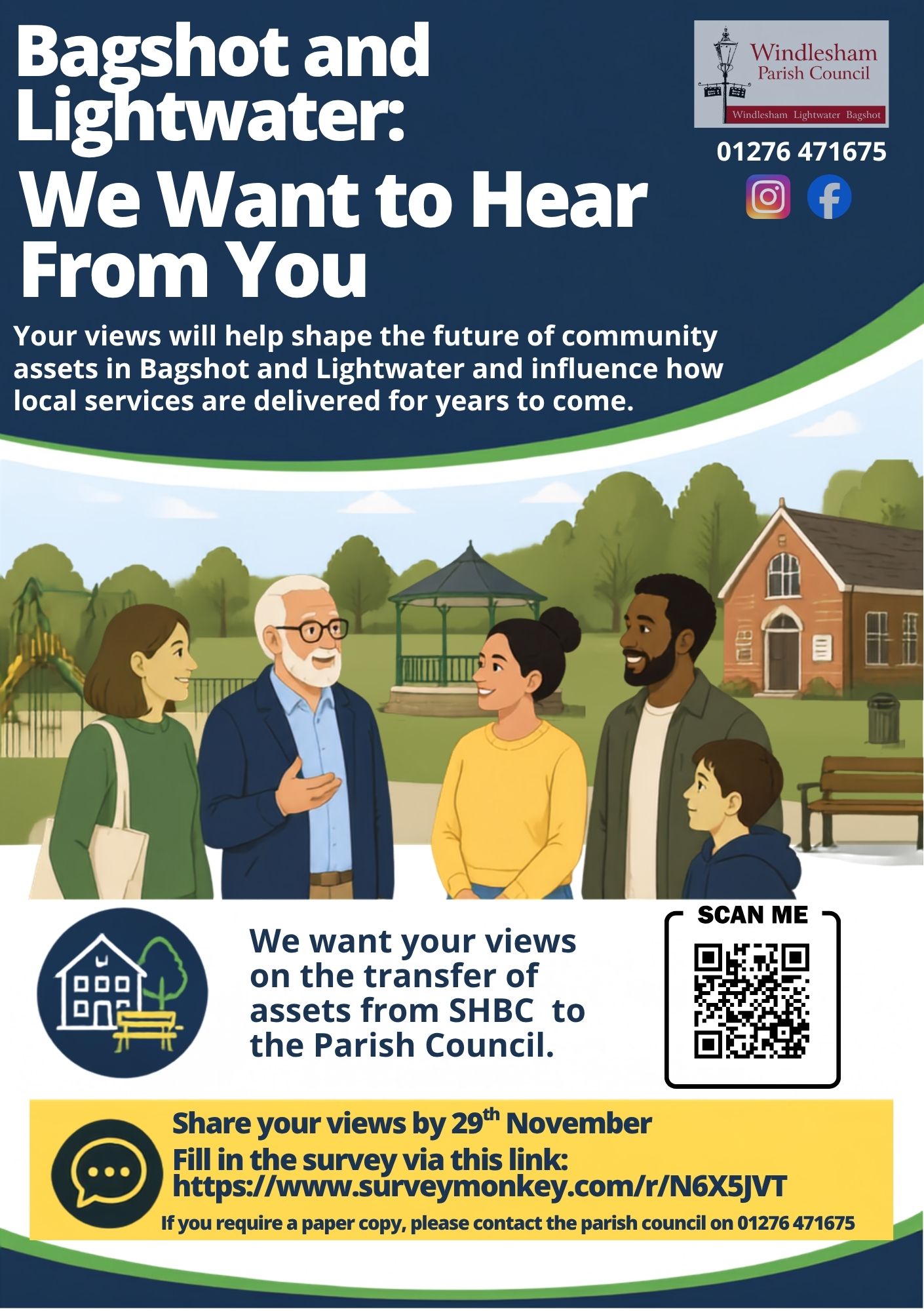 Bagshot and Lightwater Residents - We Want To Hear From You!