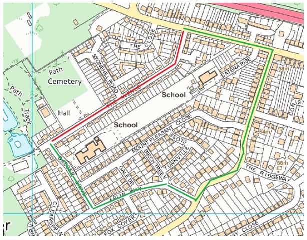 The Avenue Road Closure map