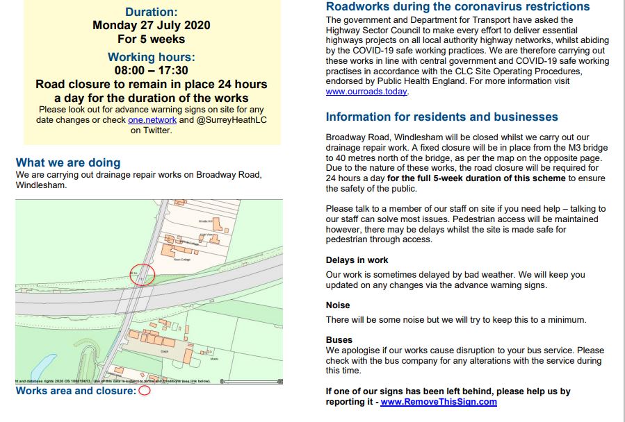 Broadway Road Closure